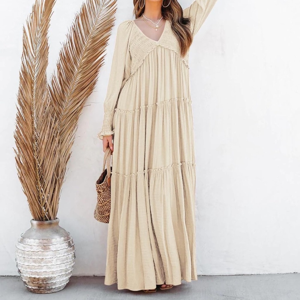 Boho maxi dress size small